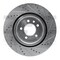 Dynamic Friction Co BRAKE ROTOR DRILLED AND SLOTTED SILVER 631-11009L - alternate 6
